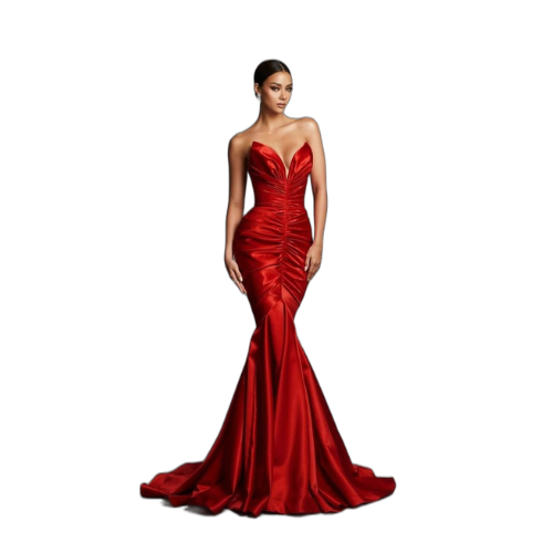 Strapless Mermaid Shape Dress