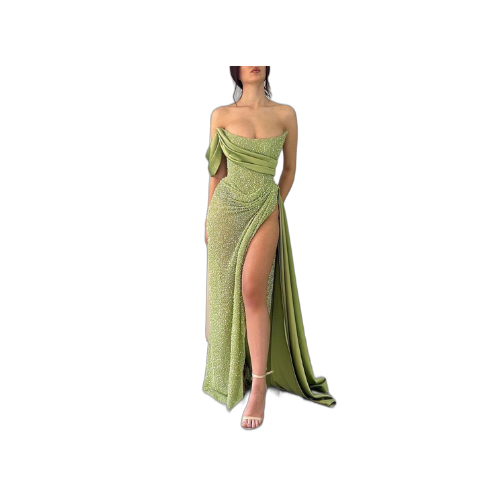 One Shoulder Evening Gown