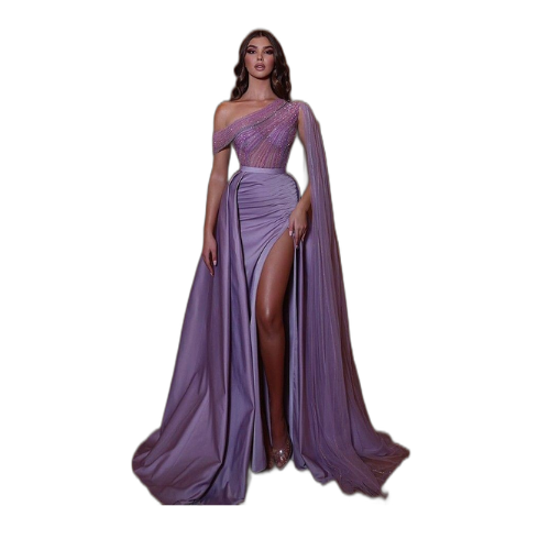 One Shoulder Evening Dress